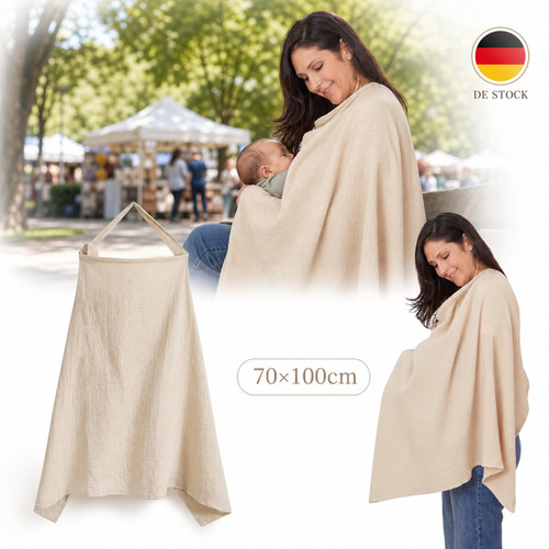 Stillponcho baumwolle - stillponcho,