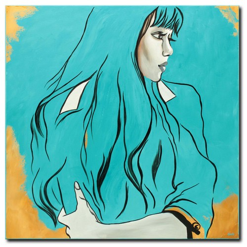 Acryl bild gemälde - gemälde, modern